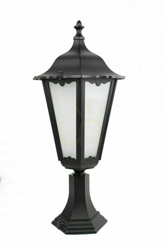 Prüfen Außenstehleuchte SU-MA Retro Maxi schwarz patina Aluminium Glas K 4011/1/BD
