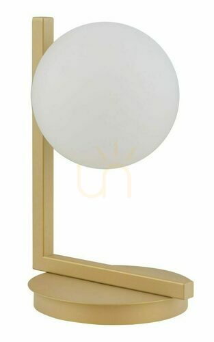 Prüfen Tischlampe Sigma Andy goldbeige 33341 G9 LED Glas Metall