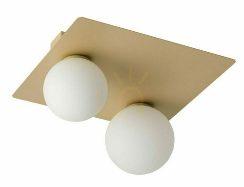 Prüfen Plafond Sigma Argon 2-flammig rechteckig goldbeige 33277