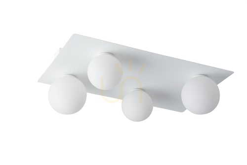 Prüfen Plafond Sigma Argon 4-flammig weiß G9 62 cm 33281