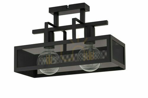 Prüfen Plafond Sigma Albert 2-flammig schwarz E27 40 cm SKU 32176