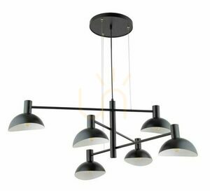 Pendelleuchte Sigma Artis 6-flammig schwarz E14 40531 small 0