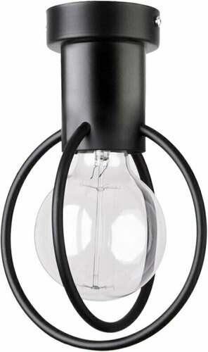 Prüfen Plafond Sigma AURA Koło 1 schwarz E27 60W IP20 31091