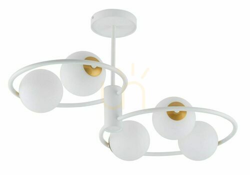 Prüfen Plafond Sigma Aqua 5-flammig weiß 33469