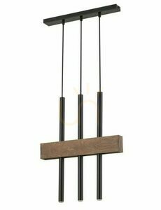 Pendelleuchte Sigma BLAKE 3 Schwarz Braun G9 3-flammig 33444 small 0