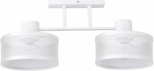 Prüfen Plafond Sigma BONO 2 weiß Stahl E27 2-flammig 31909