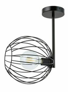 Plafond Sigma Cherry 1 schwarz E27 60W IP20 32361 small 0