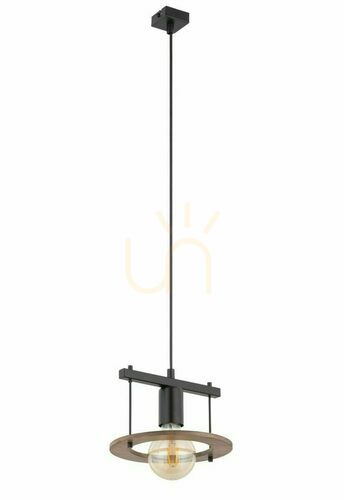 Prüfen Pendelleuchte Sigma Coffee 1 schwarz braun E27 höhenverstellbar 32483
