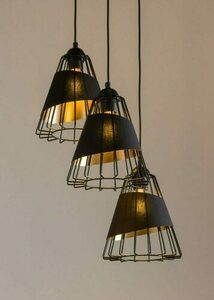 Pendelleuchte Sigma DENI 3 schwarz gold E27 40544 small 1