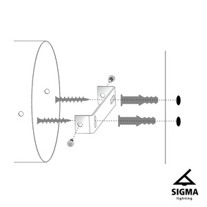 Wandleuchte Sigma DENI schwarz/grau E27 60W IP20 SKU 40548 small 2