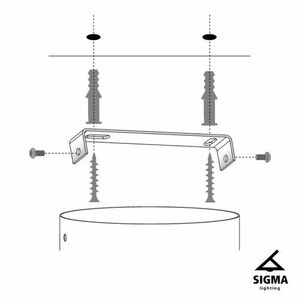 Pendelleuchte Sigma DENI L schwarz/gold E27 28 cm SKU 40537 small 1