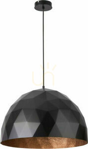 Pendelleuchte Sigma Diament schwarz kupfer E27 50 cm 31368 small 0