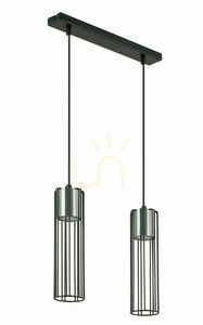 Pendelleuchte Sigma Fobia 2-flammig schwarz/silber GU10 33451 0 Pendelleuchte Sigma Fobia 2-flammig schwarz/silber GU10 33451 small 0