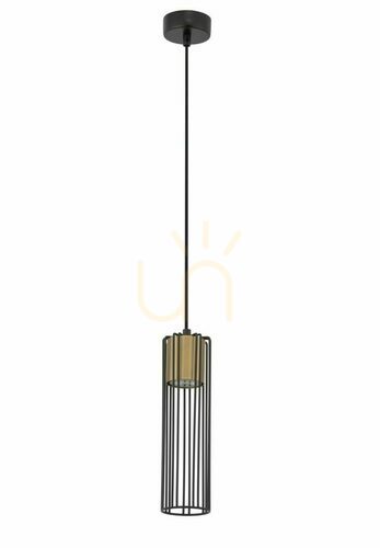 Prüfen Pendelleuchte Sigma Fobia 1-flammig schwarz/gold SKU 33449