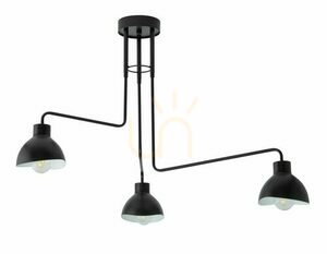 Plafond Sigma HOLI 3 Schwarz Weiß E27 32449 small 0