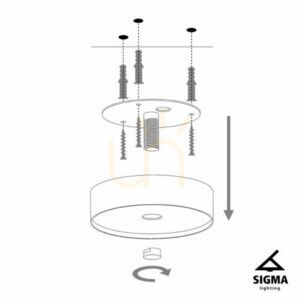 Plafond Sigma HOLI 3 weiß E27 32450 small 2
