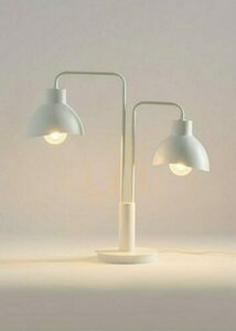 Tischlampe Sigma HOLI weiß E27 2-flammig Stahl 50331 small 1