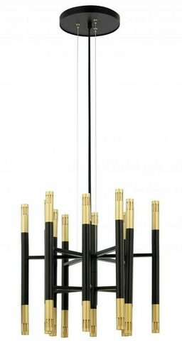 Prüfen Kronleuchter Sigma KING 24-arm schwarz gold G9 33217