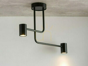Plafond Sigma Luis 2 Schwarz GU10 33418 small 1