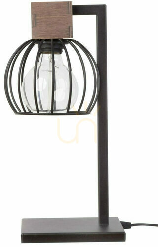Prüfen Tischlampe Sigma Milan Schwarz Braun E27 39 cm 50120