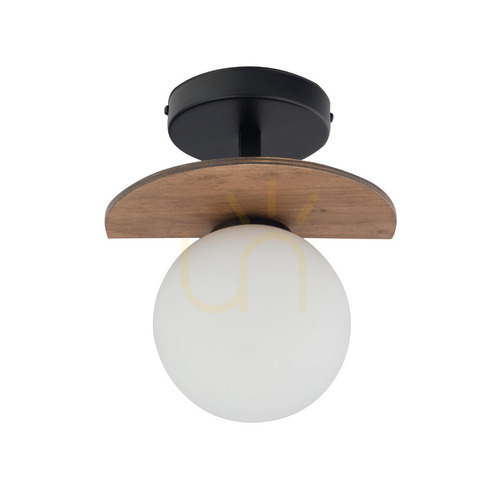 Prüfen Plafond Sigma Mirror 1 Schwarz Holz G9 33300