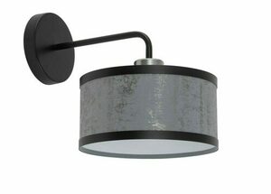 Wandleuchte Sigma Opera schwarz grau/silber E27 40508 small 0
