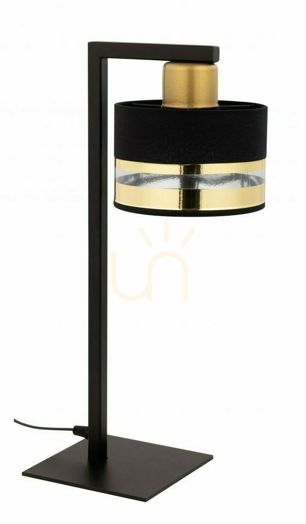 Prüfen Tischlampe Sigma Pro schwarz gold 50235 Tischlampe Sigma Pro schwarz gold 50235