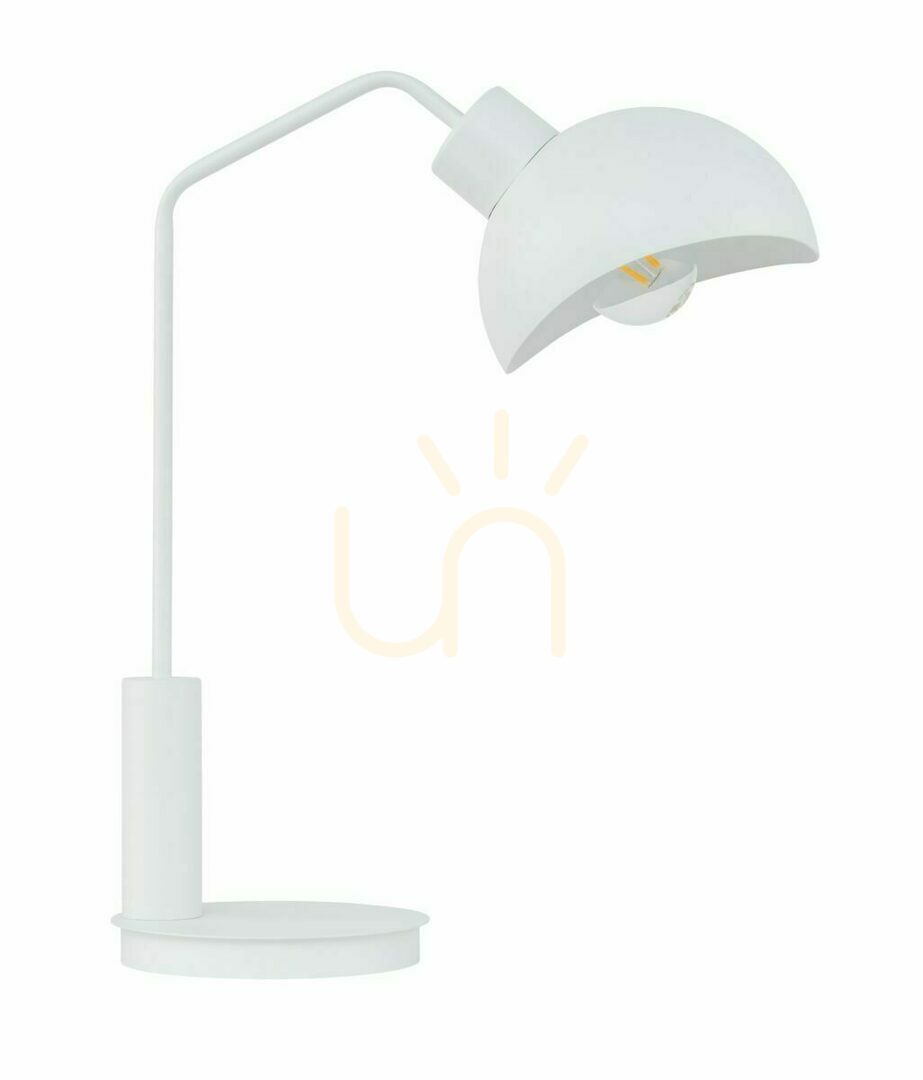 Tischlampe Sigma Roy weiß E27 Stahl 50327