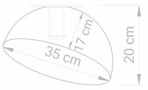Deckenleuchte Sigma Sfera 35 Silber E27 60W IP20 SKU 32458 small 4