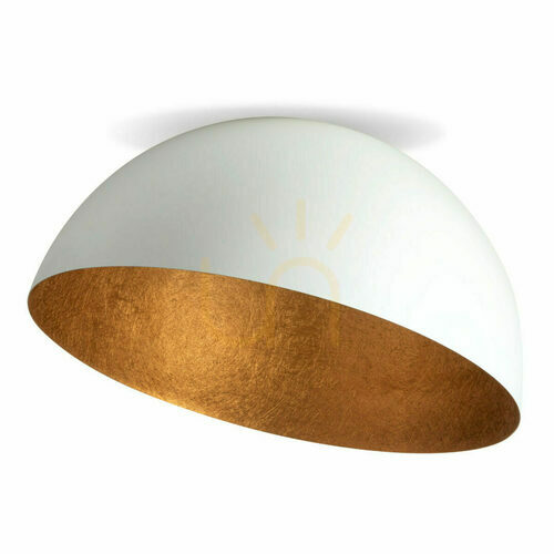 Prüfen Plafond Sigma Sfera 90 Weiß Kupfer E27 32459