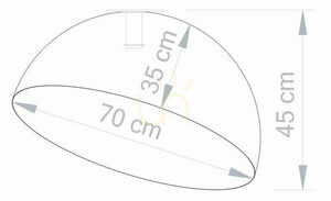 Plafond Sigma Sfera 70 cm weiß kupfer E27 32460 small 3