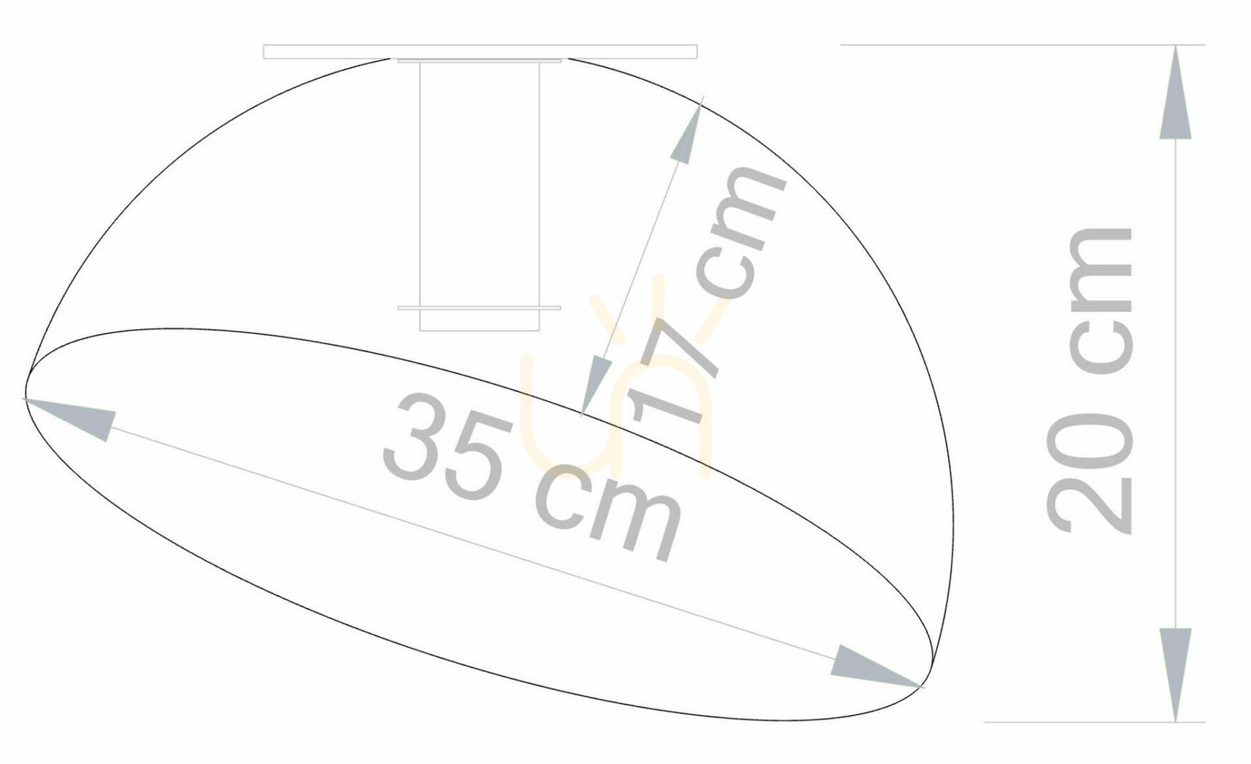 Anzeige Deckenleuchte Sigma Sfera 35 Weiß Kupfer E27 32462 Deckenleuchte Sigma Sfera 35 Weiß Kupfer E27 32462