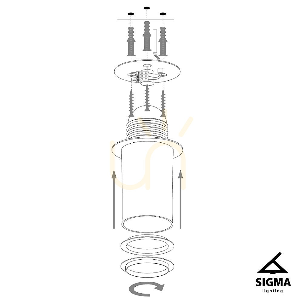Zeige Deckenleuchte Sigma Sfera 35 Weiß Kupfer E27 32462 Deckenleuchte Sigma Sfera 35 Weiß Kupfer E27 32462