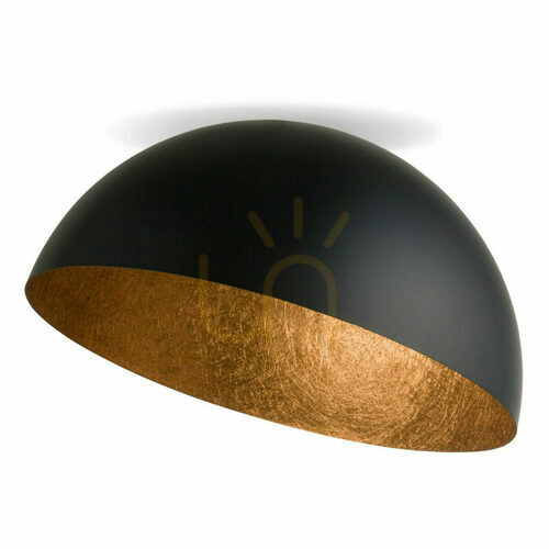 Prüfen Plafon Sigma Sfera 50 cm schwarz kupfer E27 LED wechselbar 32469
