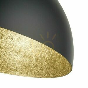 Plafond Sigma Sfera 90 Schwarz/Gold 32471 small 3
