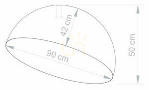 Plafond Sigma Sfera 90 Schwarz/Gold 32471 small 4