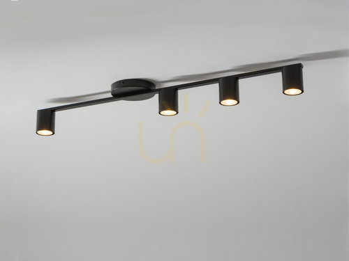 Prüfen Plafond Sigma Sky 4 schwarz GU10 4x10W 33436