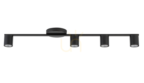 Prüfen Plafond Sigma Sky 4 schwarz GU10 4x10W 33436