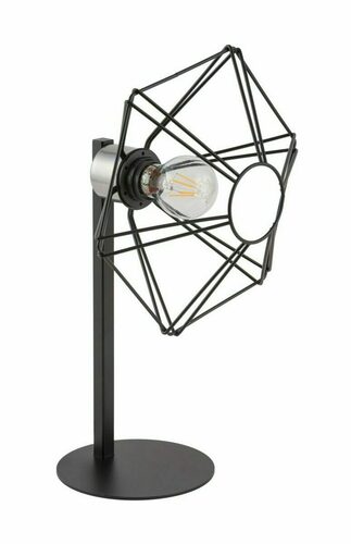Prüfen Tischlampe Sigma Vario schwarz/silber E27 60W 44cm SKU 50350