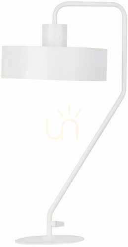 Prüfen Tischlampe Sigma Vasco weiß E27 Stahl 55 cm 50119