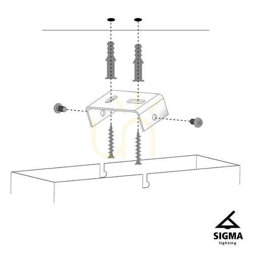 Prüfen Sigma Zoom 2 Deckenleuchte Schwarz-Gold 2x GU10 25W 33320