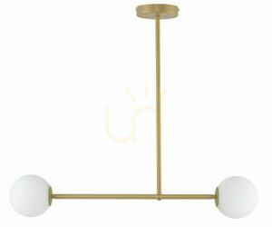 Pendelleuchte Sigma Gama 2-flammig goldbeige 33331 small 0