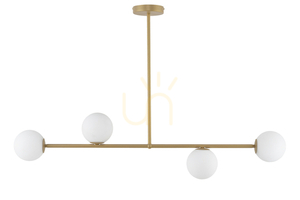 Pendelleuchte Sigma Gama 4-flammig goldbeige G9 33333 small 0