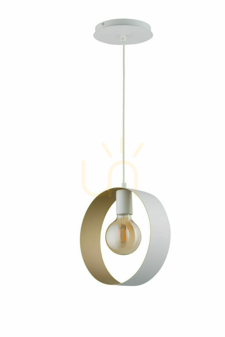 Pendellampa Sigma Happy 2 vit/guld E27 SKU 32289