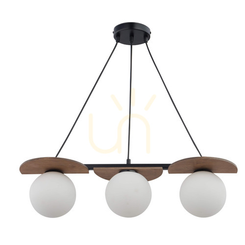Prüfen Pendelleuchte Sigma Mirror 3-flammig schwarz, Glas, höhenverstellbar, 33299