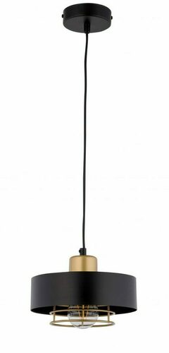 Prüfen Pendelleuchte Sigma Poker 1 schwarz gold E27 20 cm 32060