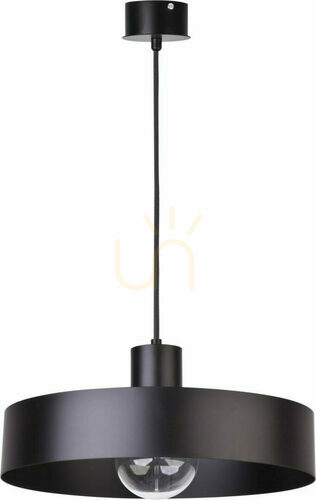Prüfen Pendelleuchte Sigma Rif 1-flammig schwarz E27 35 cm 30895