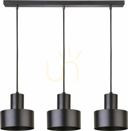 Prüfen Pendelleuchte Sigma Rif 3 schwarz E27 Stahl 30899