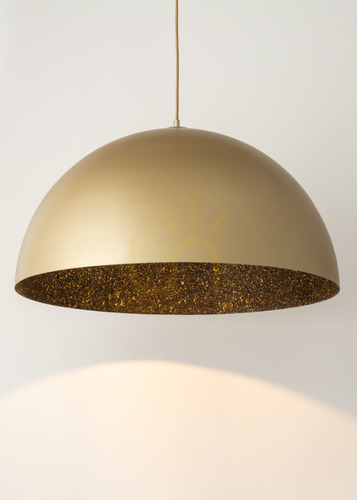 Prüfen Pendelleuchte Sigma Sfera 35 Gold Schwarz lackierter Stahl SKU 32296