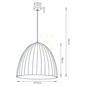 Pendelleuchte Sigma Telma 70 Schwarz Gold E27 32027 small 3